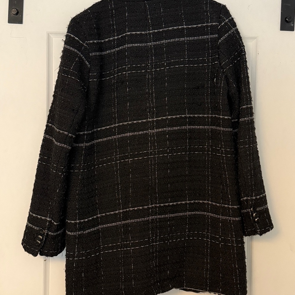 Zara basic tweed blazer jacket - Picture 6 of 10